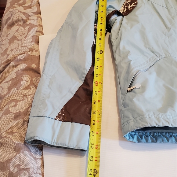 NILS Ski Insulated Women's Jacket Teal Green Detachable Hood M - Picture 11 of 16